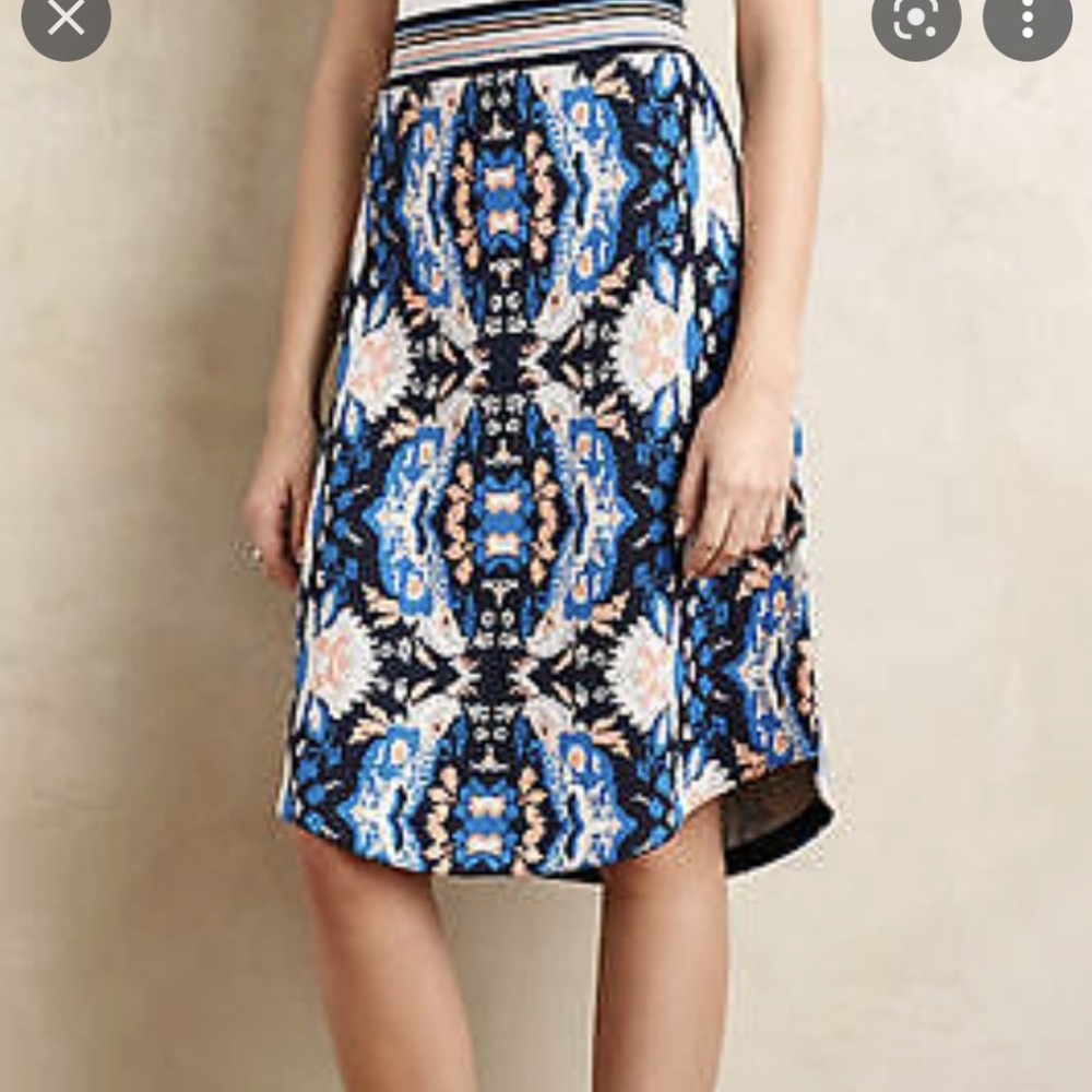 Anthropologie Moth Antica Sweater Skirt Size L